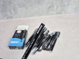 Pack 12 lapiceras borrables negras